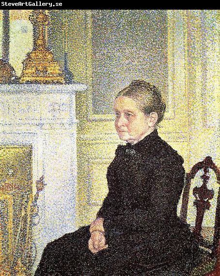 Theo Van Rysselberghe Portrait of Madame Charles Maus